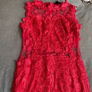 Little red lace dress